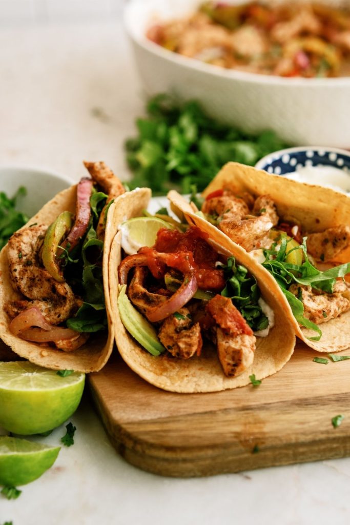 chicken fajitas