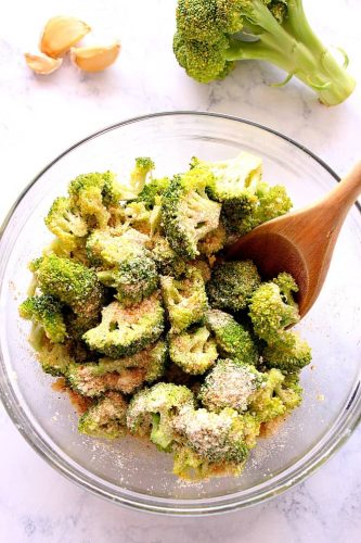 Roasted Garlic Parmesan Broccoli