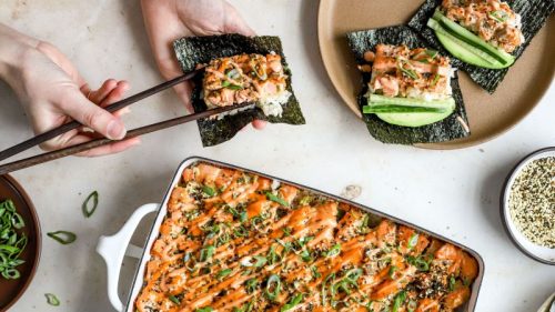The Best Salmon Sushi Bake At Home