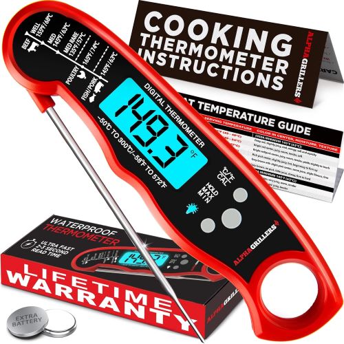  Instant Read Meat Thermometer for Grill and Cooking